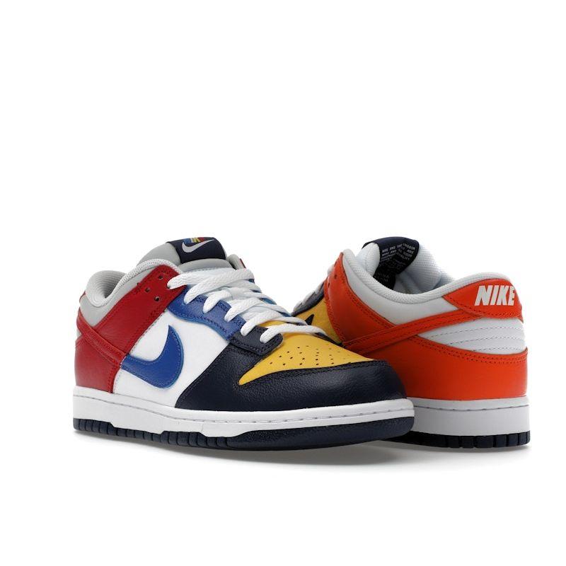 Nike Dunk Low Japan QS What The 2024 унисекс кроссовки многоцветные полуночно-темно-синий Varsity-Maize IB2051-400