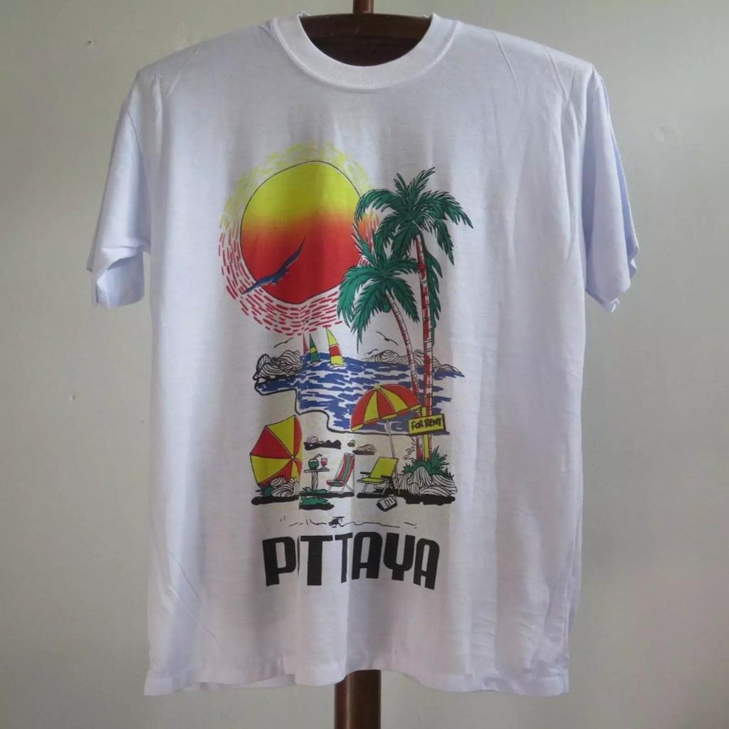 Vintage Pattaya Beach T Shirt - Tourist Tee Survival Tee Rare Beach Thai