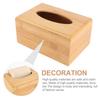 Table Decoration Bamboo Desktop Organizer Tissue Holder Tissue Rack Storage box Napkin holder