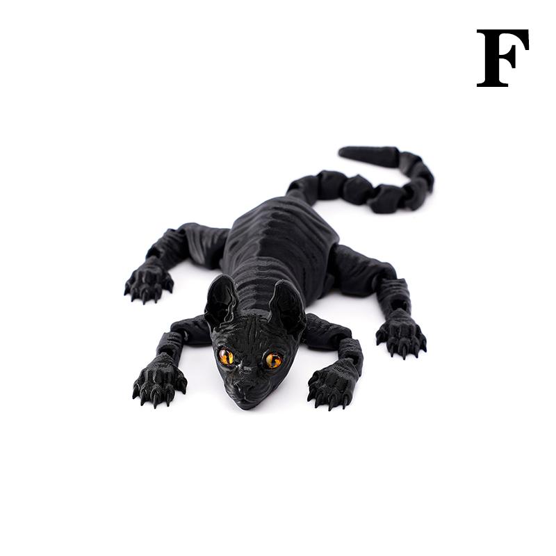 3D-печатная игрушка-животное сфинкс, реалистичная безволосая фигурка кошки, игрушка-антистресс для любителя кошек, коллекционера, украшение для дома