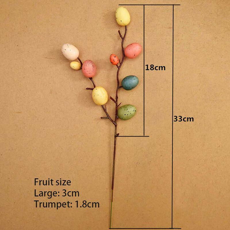 2/3/5/10Pcs Easter Egg Tree Branches Home Decoration Painting Field Eggs Spring Party Decor