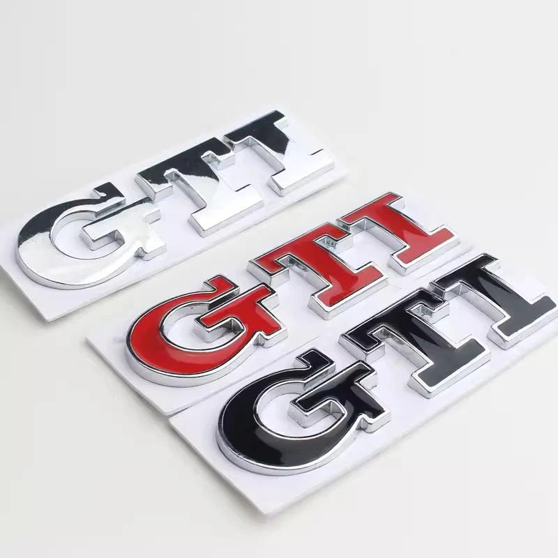 BRP1 For VOLKSWAGEN VW GTI 3D Metal GTI Grill Emblem Badge Rear Trunk Decal Car Sticker for Volkswagen VW Golf 5 6 7 8 MK2 MK3 MK4 Mk oq2