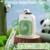 Portable Keychain Fan For Travel Small Cooling Fans Rechargeable Cute Panda Travel Fan Handheld Fan Gift