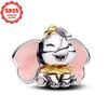 925 Silver Minnie Travel Cars Security Chain Charms Beads Backpack Panda Original Womens Bracelet Pendant DIY Gift