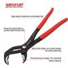 WISEUP 7"/10"/12" Универсальные регулируемые быстросъемные клещи для хомутов водопроводных труб с большим отверстием, бытовые ручные инструменты