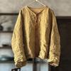 Johnature Женские винтажные рубашки, топы, однотонные, с круглым вырезом, с длинным рукавом, весенние блузки, свободные женские рубашки на пуговицах