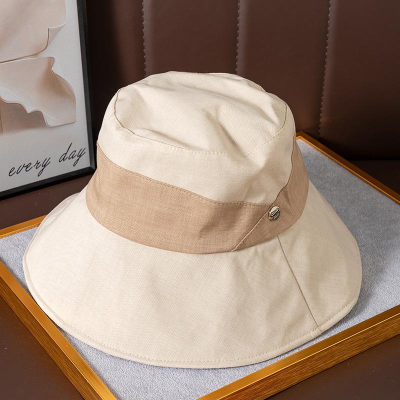 Летняя шляпа женская шляпа-ведро солнцезащитная шляпа летняя уличная защита от УФ-излучения с большими полями