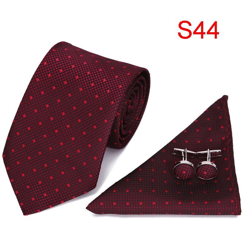 7,5 см деловой мужской галстук набор, полиэстеровый галстук свадебный подарочная коробка