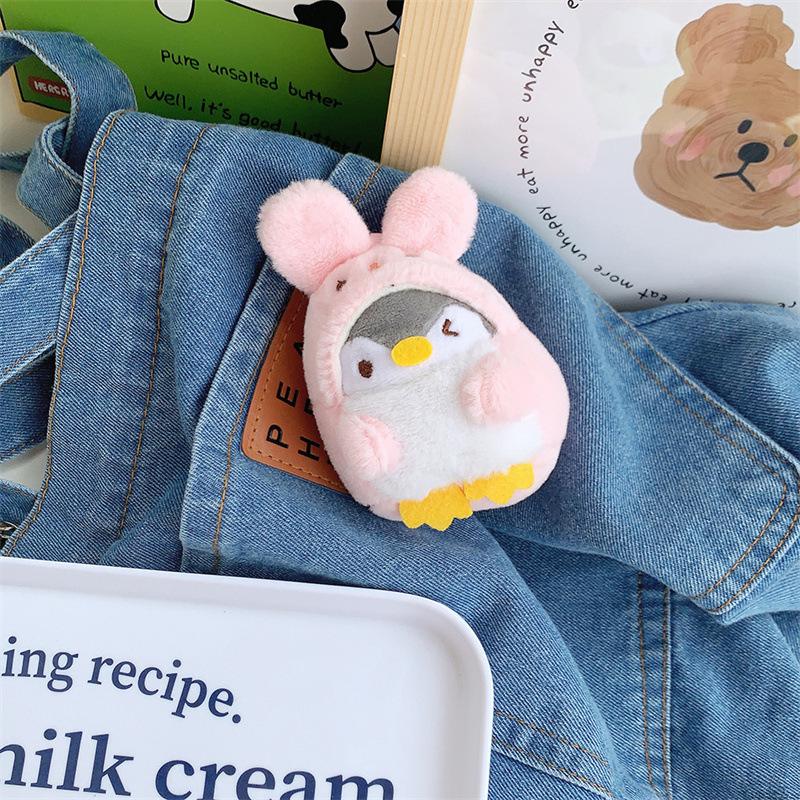 Милый плюшевый пингвин-дракон, сумка-брелок, подвеска, кошелек для монет, плюшевая подвеска для ключей автомобиля