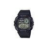 Casio СТАНДАРТНАЯ серия 100 метров водонепроницаемые модные спортивные кварцевые часы с полимерным ремешком мужские черным циферблатом WS-1700H-1AJF
