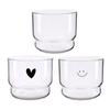 Convenient Microwaveable Glass Mugs Unique Microwave Safe Glass Mugs With Elegant Smiling Face For A Happy Moods