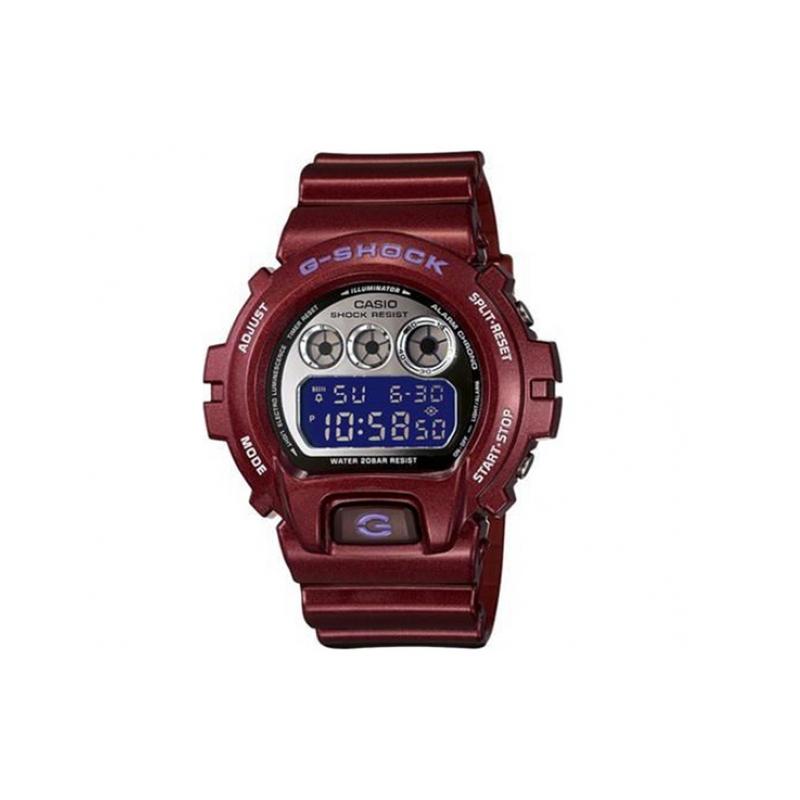 Casio Телефонный рекордер серии G-SQUAD, водонепроницаемость 200 метров, кварцевый механизм, полимерный ремешок, японские и корейские часы, мужские часы, серебристый циферблат DW-6900SB-4D