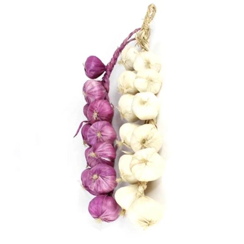 Food Hanging Vegetable Garlic Kitchen Office Onion Party Photography Plastic Props Simulation String Artificial Decor Fake