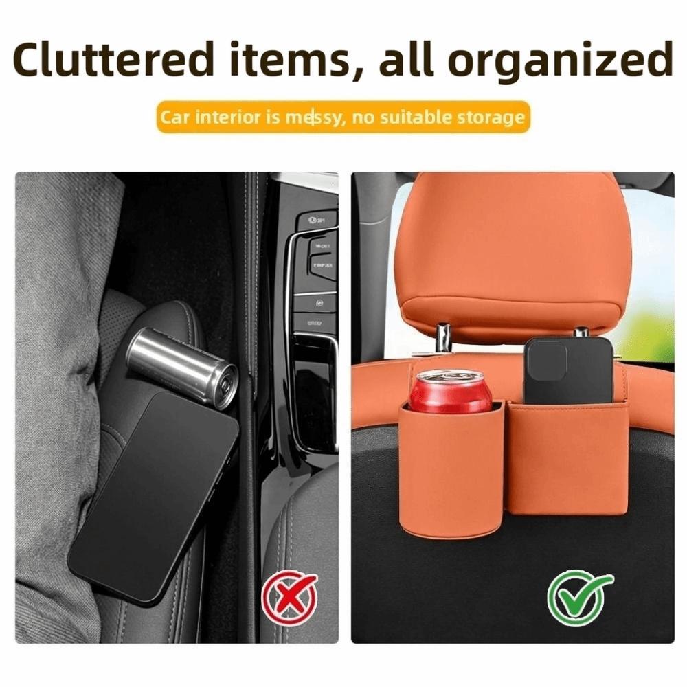 Portable Car Seat Back Storage Box Multi-functional Car Trunk Organizer Rear Seat