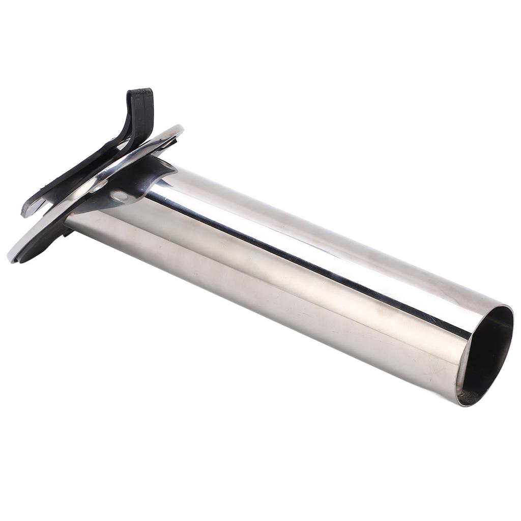 Rod Holder Flush Mount Heavy Duty 316 Stainless Steel UV Resistant PVC Cap 15 degrees  245mm