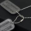 Movie X-Men Wolverine Military Card Necklace Pendant Fashion Superhero Logan Howlett Cosplay Periphery Necklaces