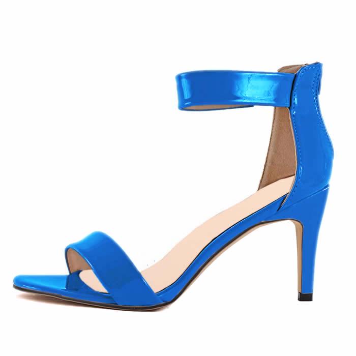 LOSLANDIFEN женские сандалии, новинка 2023 года, пикантные летние сандалии на высоком каблуке с открытым носком и пряжкой на тонком каблуке 9 см, вечерние свадебные туфли