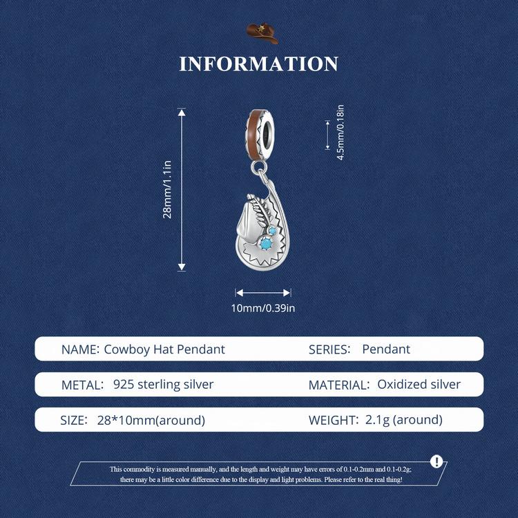 WOSTU Ковбойская шляпа из стерлингового серебра 925 пробы, очаровательные бусины, ковбойские кожаные сапоги, подвеска для браслета, ювелирные изделия своими руками