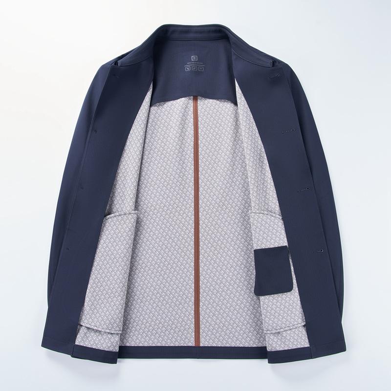 Новая мужская куртка из шелка mulberry, весенне-осенняя, на пуговицах, для папы, деловая повседневная куртка для мужчин среднего возраста