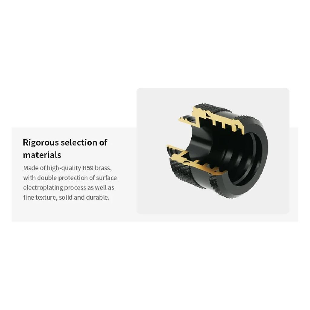 Barrow TCWDL-V1 TCWD-V1 Фитинг для водяного охлаждения G1/4 ПК RGB Мини-водоблок Стопор Золотой/Черный/Белый/Серебряный Фитинги