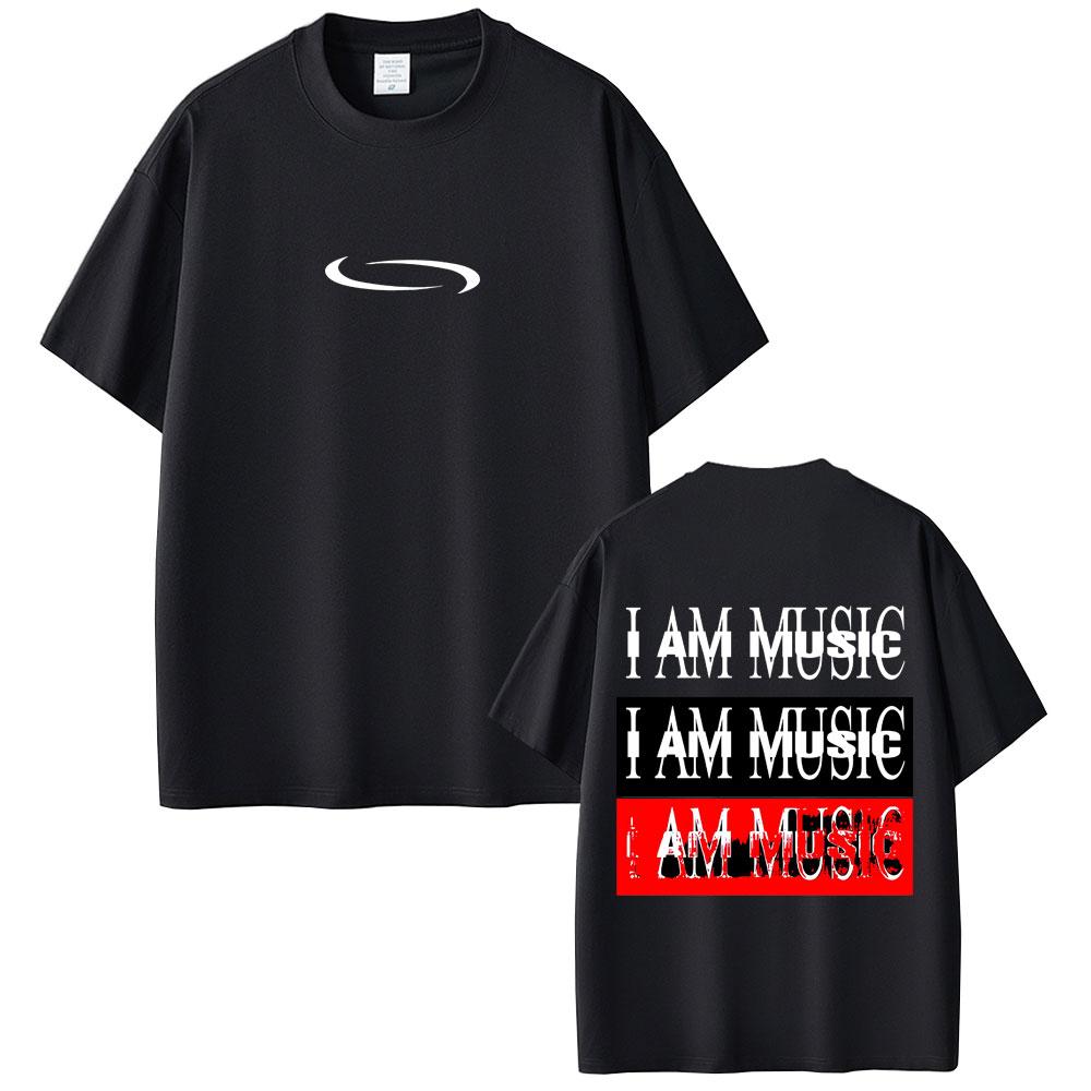 Футболка с графическим принтом обложки нового альбома рэпера Playboi Carti I Am Music, мужская повседневная винтажная футболка, мужские футболки свободного покроя в стиле хип-хоп