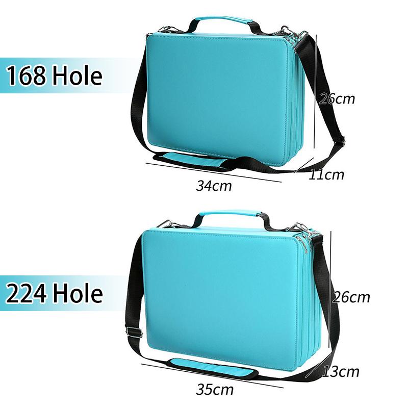 168/224 Отверстия Портативный Чехол для Цветных Карандашей Фетровый Набор Сумка для Хранения Маркеров Большая Вместимость Подставка для Канцелярских Товаров Школьные Принадлежности для Студентов