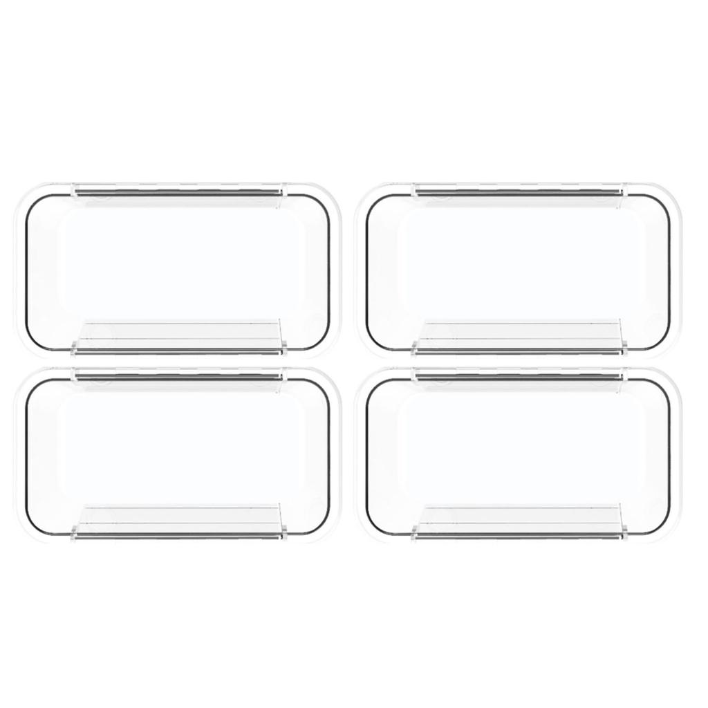 Прозрачный разделитель для ящика, коробка для хранения, свободно расширяемая и штабелируемая, настольная для организации мелочей, коробка с отсеками для хранения