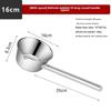 "Thickened Stainless Steel Non-Magnetic Kitchen Spoon: Ideal for Soup, Porridge, and Water"