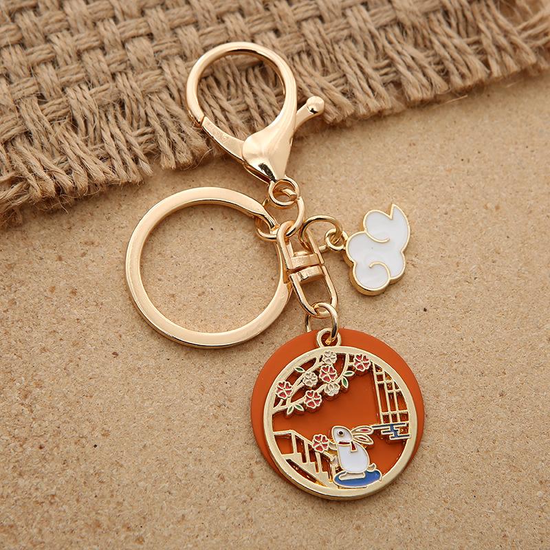 Китайский стиль Олень Кот Кролик Брелок Брелоки Держатель Подарочный Мешок Подвески Декорированные Аксессуары