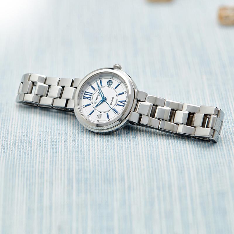 Casio Женские часы SHEEN 32 мм Серебристые SHE-4528D-7AUPR