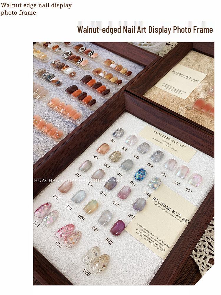 High-End Duplex Wood Grain Nail Art Display Board