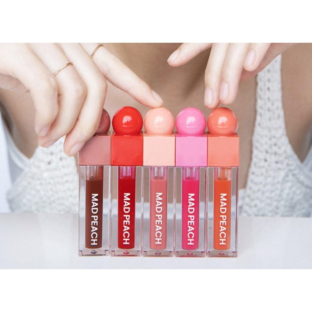 Блеск для губ Mad Peach Glow Fit Mood, оттенок 01 Water Ink Rose, 3,8 мл, 1 шт.