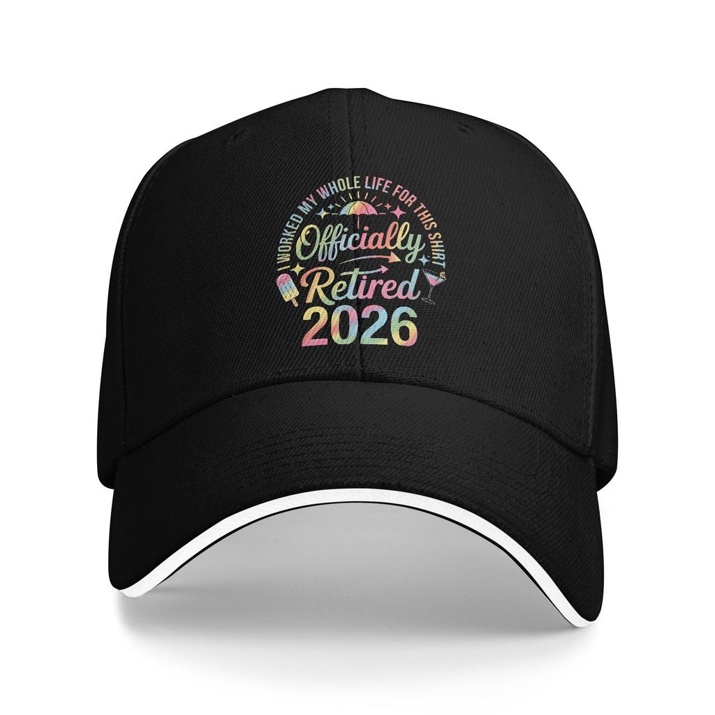 RetireUnisext Retired 2026 I Worked My Whole Life Sun Baseball Cap Summer Casual Trucker Hat For Unisex Tennis Skate Snapback Cap
