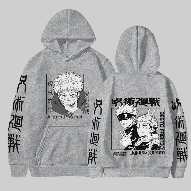 2025 Аниме Магическая битва толстовки для мужчин/женщин с длинными рукавами повседневные пуловеры с принтом аниме унисекс модный свитшот в стиле Харадзюку