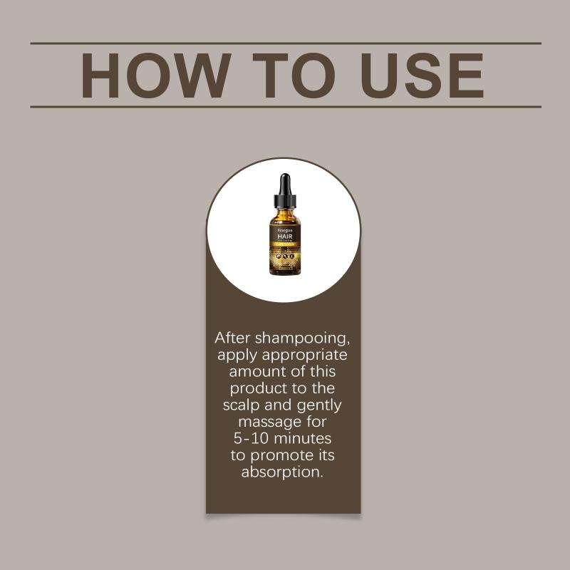 Hair Care Serum Oil Ginger Hair Regrowth Anti-Hair Loss Repairing Nourish Damaged Hair Roots Dense  Hair Conditioner