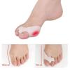 Силиконовый гель для пальцев ног, разделитель пальцев с двумя отверстиями, защита для вальгусной деформации большого пальца, защита для вальгусной деформации большого пальца стопы, перекрывающаяся подушечка для ног, 2 шт.