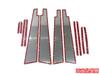 BRIGHTZ Toyota Prius ZVW50 ZVW51 ZVW55 Chrome Stainless Steel Pillar Panel B Type 12PC PIL-SIL-310 21707 JDM RHD