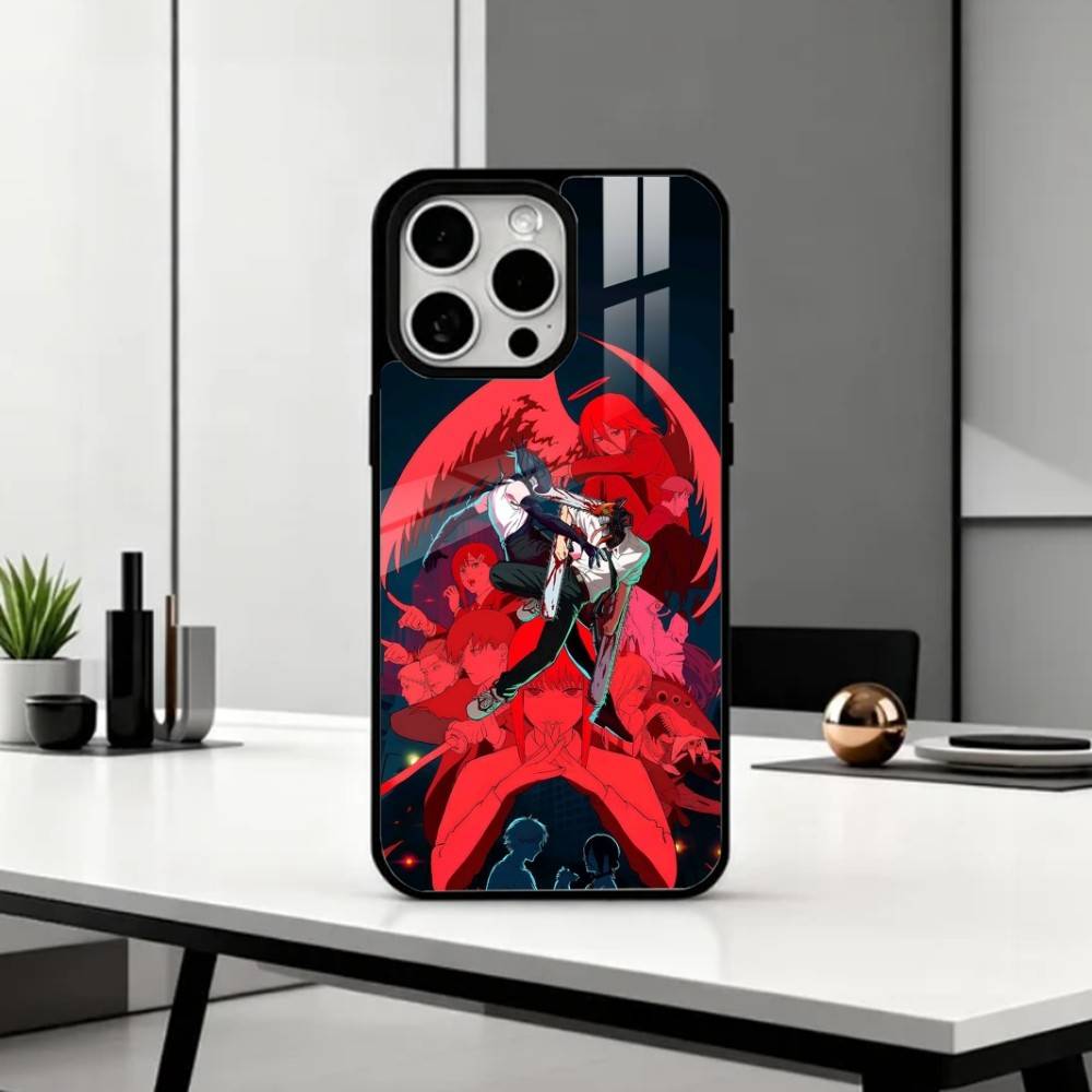 C-Человек-бензопила R-Резе A-Арка Чехол для телефона для iPhone17,16,15,14,13,12,11 Plus,Pro Max Магнитный для Magsafe Беспроводная зарядка