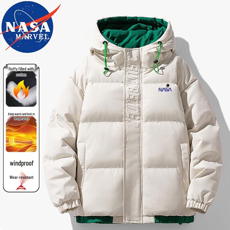 Мужская зимняя куртка-пуховик с капюшоном NASA MARVEL