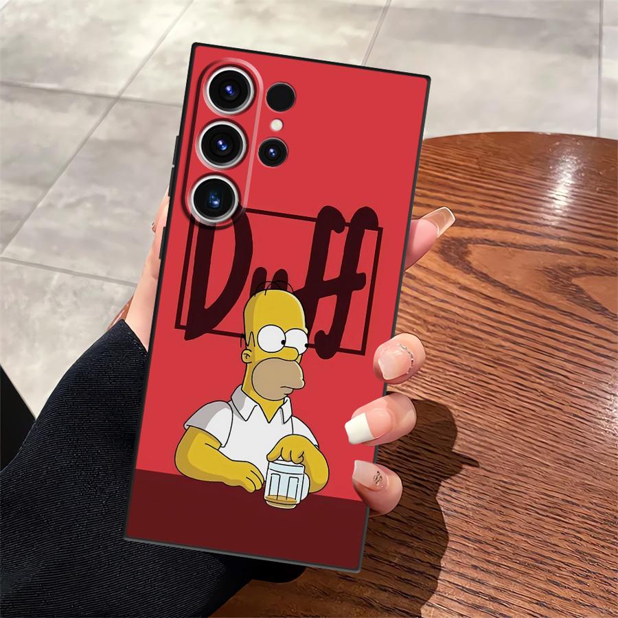 Забавная чехол-накладка S-simpsons для телефона Samsung Galaxy S22 S24 Plus S25 Ultra S20 S9 S23 FE S21