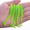 10/30/50Pcs Fishing Lures Soft Baits with T-Tail Vibrant Color Tear-Resistant Reusable Flexible Soft Artificial Lures Fake Baits