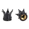 4Pcs Crown Shape Tire Stem Car Wheel Valve Air Anti-dust Caps Cover Decoration