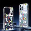 Магнитный прозрачный чехол со снеговиком и головой оленя для iPhone 15/16/17 Pro Max - Защита по всей поверхности
