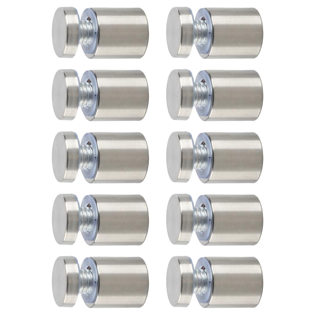 10 шт. Рекламные гвозди из нержавеющей стали, железа, устойчивые к ржавчине, настенные дистанционные винты для галереи