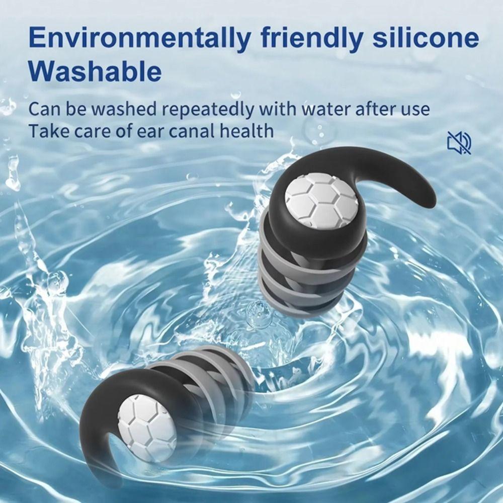 Waterproof Soft Silicone Earplugs Hearing Protection Earbud  Creating a Silent Environment