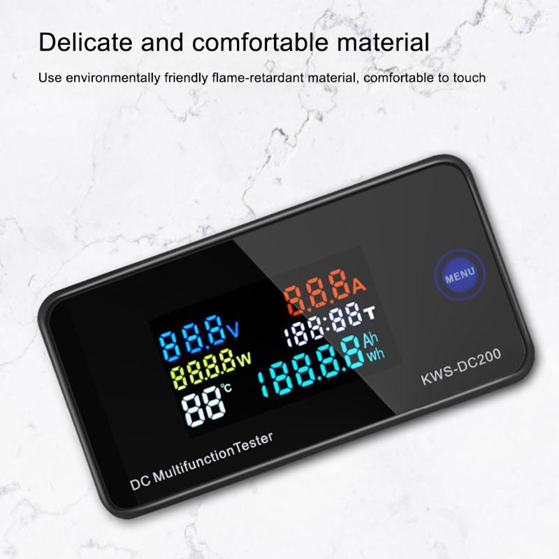 Digital LCD Voltmeter Ammeter 10/50/100A Current Power Energy Meter 0-200V 10/50/100A DC Multifuntional Tester