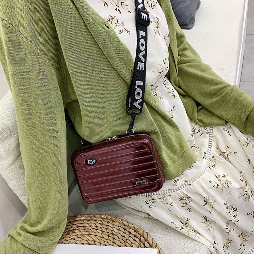 Новая мода в твердом корпусе, мини-чемодан в форме плеча, сумки через плечо, дорожная портативная маленькая косметичка, сумка для мобильного телефона, сумка на молнии, клатч