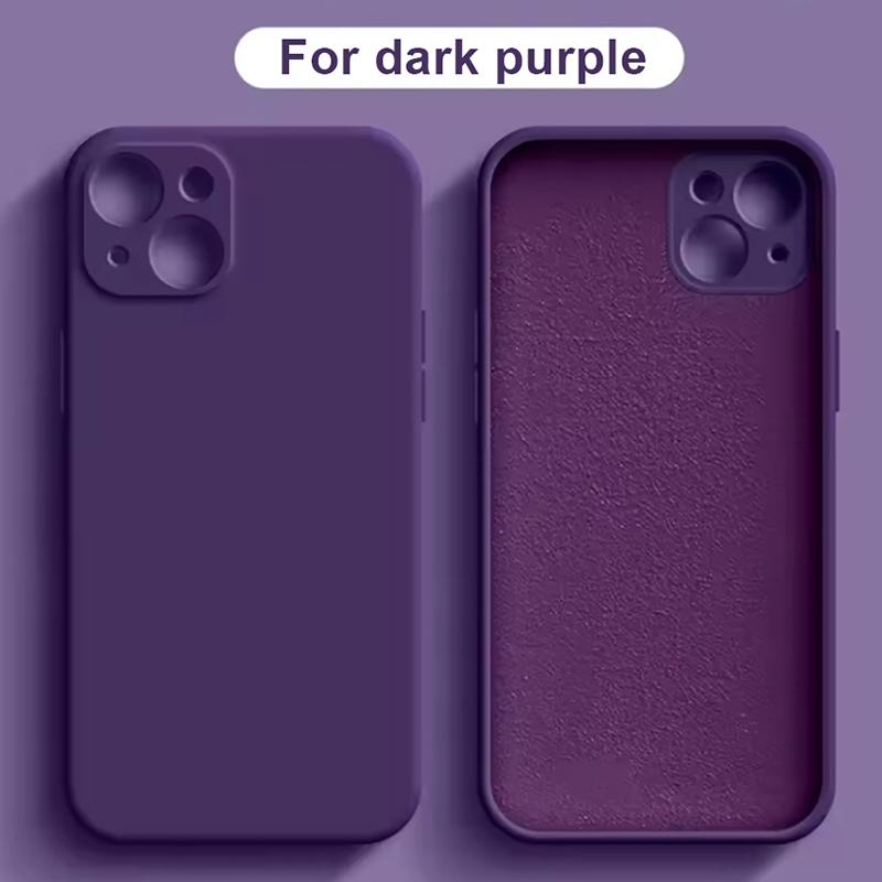 Сливовый Красный Чехол Для iPhone 16 Pro iPhone 11 12 13 14 15 Pro Max 12 Mini 7 8 X XS XR Чехол Coque Funda Силиконовый Мягкий ТПУ Задняя Крышка