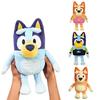 New Bluey Family Series Talking Plush Bingo Music Soundable Plush Toy Anime Figure Cute Animal Sing Dog Doll Kids Festival Gift