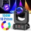 100W LED Lyre Beam Moving Head Light | Sound Activated & DMX Control, Includes Flight Case for DJ/Disco/Wedding/Bar Stages